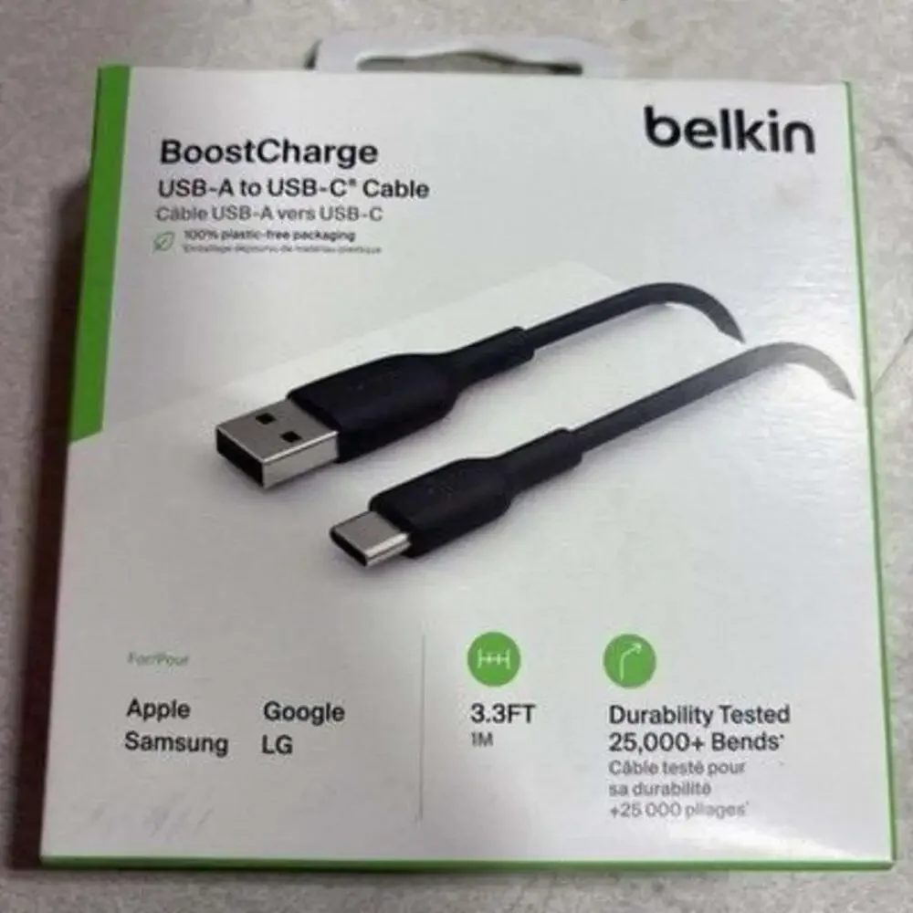 Belkin BoostCharge USB-A to USB-C Cable 3.3FT